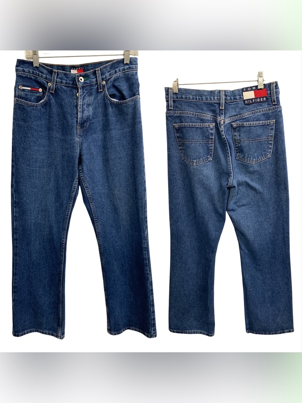 Tommy Hilfiger Relaxed Jeans - Dark Blue Denim Size L